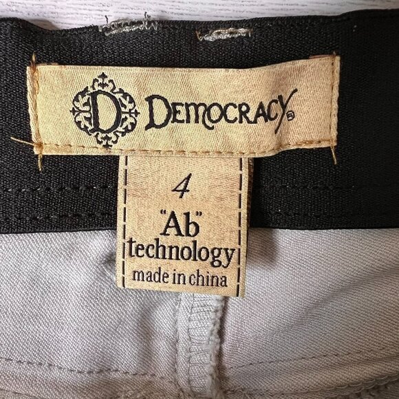 Democracy Jeans Womens Size 4 Gray Ab Technology Denim Stretch Neutral Comfort - Picture 2 of 16